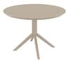 Sky Table 105 Taupe - Durable Indoor/Outdoor Dining Table by Furnlink Siesta
