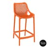 Siesta Air Barstool 65 in Orange - UV-Stabilized Polypropylene | CATAS Certified