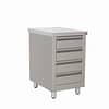 Inomak DCI0004 Stainless Steel Drawer Unit