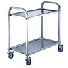 Kitchen Knock Stainless Steel 2 Tier Serving Trolley 402954
