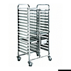 FED Gastronorm Pan Trolley 404090 – Stainless Steel 32-Pan Mobile Rack