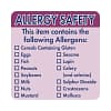 Hygiplas Removable Allergen 'Contains' Label 2' (Roll 500) - KW Commercial Kitchen