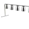 Anvil HLB0005 Benchtop Heat Lamp - Quintuple Shade Food Warmer with Adjustable Height.