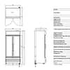 Thermaster Double Glass Door Colourbond Upright Drink Fridge LG-580P - KW Commercial Kitchen
