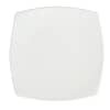 Olympia U170 Whiteware Rounded Square Plates – 240mm Porcelain (12 Pack)