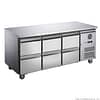 FED-X XUB7C18S3D Six-Door Bench Fridge with Drawers - Commercial Use