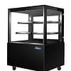 Atosa WDG126D Square Cake Showcase 1200mm - Black LED Display