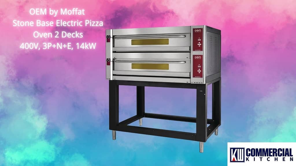 Image of 7 Essential Factors to Consider When Choosing a Commercial Pizza Oven in Australia | KW Commercial Kitchen OEM VALIDOEVO835BDG Electric Pizza Oven | 2 Decks | Stone Base | 14kW | 400°C