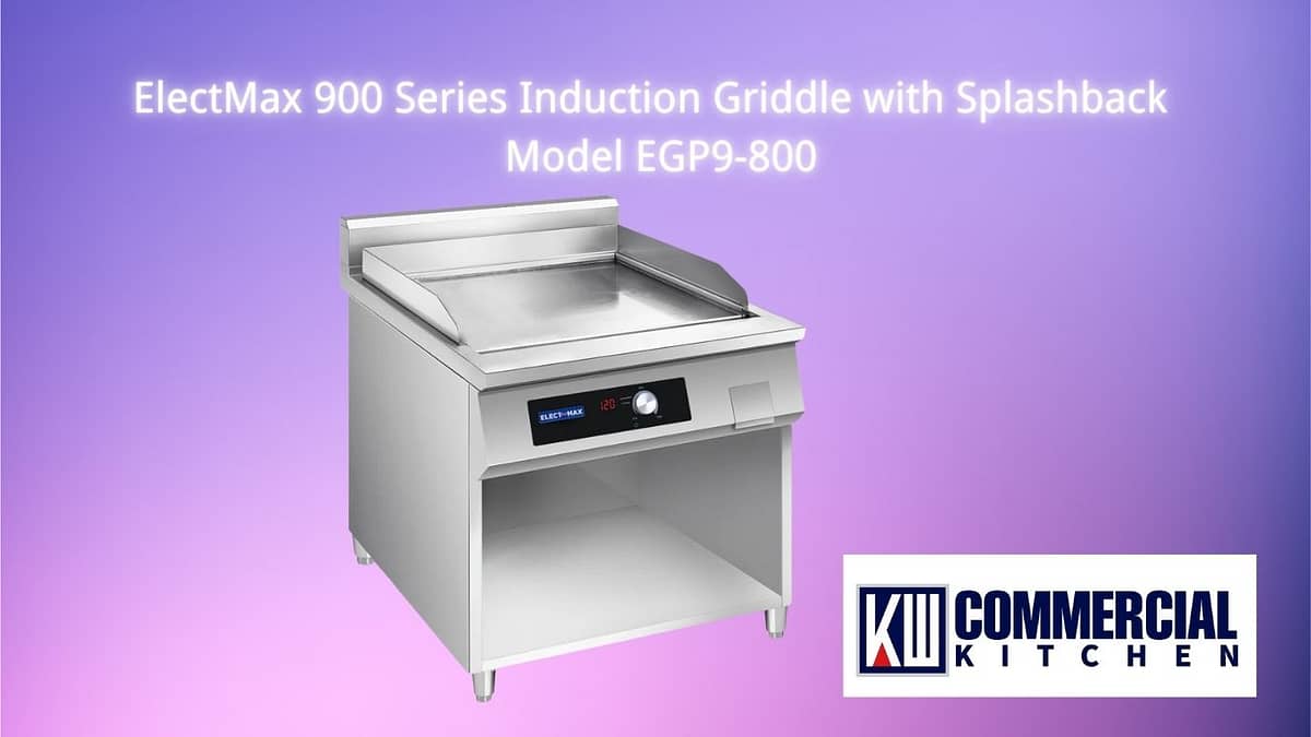 ElectMax 900 Series Induction Griddle with Splashback – Model EGP9-800