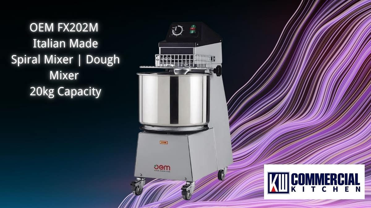OEM FX202M Italian Spiral Pizza Dough Mixer – 20kg Capacity