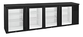 Anvil BBZ0400 Four Door Glass Backbar Fridge 670L – Perfect for Bars & Hotels