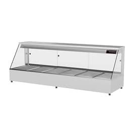 Woodson W.HFS26 6 bay hot food display with straight glass