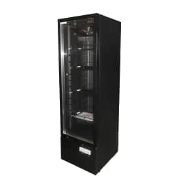 AG DF274B Upright Display Fridge – 274L Glass Door Commercial Refrigerator Black