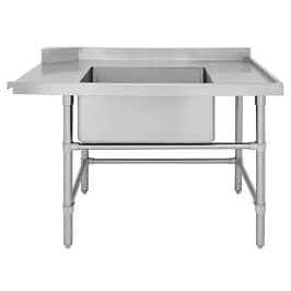 Vogue DE474 Right Hand Inlet Table with Sink – 1800mm Stainless Steel Bench