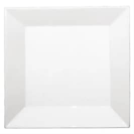 Olympia CL032 Deep Square Plates 305mm – Vitrified Porcelain, Stackable, Pack of 6