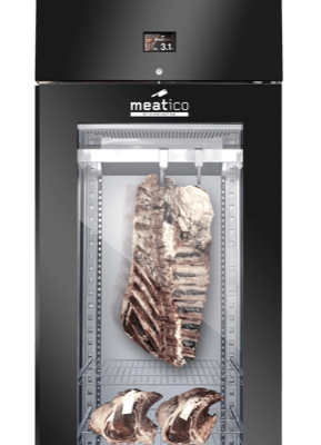 Everlasting DAE0702 Single Door Meat Dry Aging Cabinet with Front & Back Glass Display