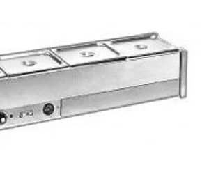 Roband BM14 Single Row Hot Bain Marie, 4 x 1/2 size pans