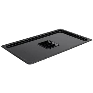 Vogue U474 Black Polycarbonate Gastronorm Lid for 1/1 GN Containers, Durable and Dishwasher Safe