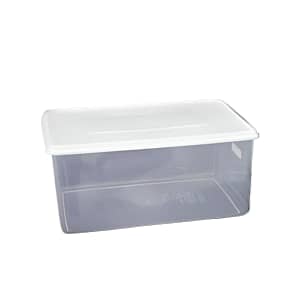 Kitchen Knock 014682 Food Storage Box showcasing 9.65L polycarbonate, stackable design, ideal for food prep and storage.