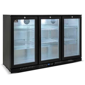 AG 3 Hinged Door Bar Fridge Black – 320L | 3BBR-H