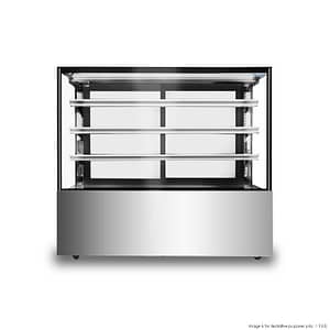Bonvue SF850V Cake Display Fridge – 930L, 1500mm Wide, Curved ITO Glass, LED Lighting