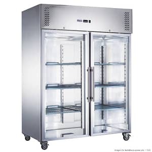 FED-X XURC1200G2V Two Full Glass Door Upright Display Fridge, 1236L Capacity