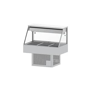 Woodson WR.CFS23 Cold Food Display – 3 Bay Straight Glass Fridge