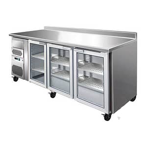 Used Thermaster Three Door Bar Fridge with Cutlery Drawer - Budget Option