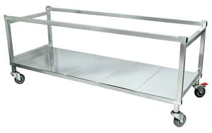 Woodson W.TRA26 stainless steel trolley for 6 module displays