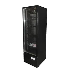 AG DF274B Upright Display Fridge – 274L Glass Door Commercial Refrigerator Black