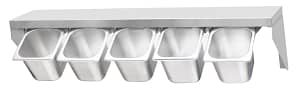 Kitchen Knock 415899 GN Pan Rack – Stainless Steel Single Wall Shelf for 1/4 & 1/6 GN Pans
