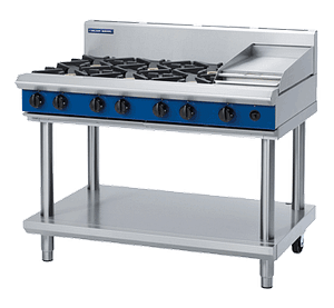 Blue Seal G518C-LS – 1200mm Gas Cooktop with 6 Burners and Griddle