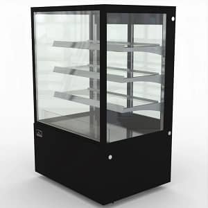 AG FDF900L3 Black LED 900mm Food Display Showcase 4-Layer - KW Commercial Kitchen