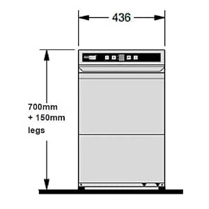 Hobart ECOMAX 404 Undercounter Glasswasher | 600 Glasses/Hour | 15A - KW Commercial Kitchen