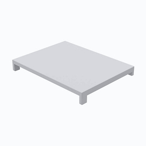 Bromic 350mm Stainless Steel Cutting Board for Deli Display with 270mm Width and 40mm Height