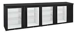 Anvil BBZ0400 Four Door Glass Backbar Fridge 670L – Perfect for Bars & Hotels