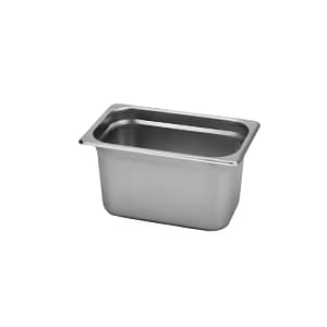 Kitchen Knock 393544 1/9 size stainless steel gastronorm pan set 100mm deep, ideal for hot and cold storage in commercial kitchens