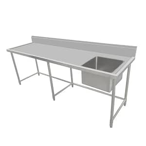 Kitchen Knock 620330 Stainless Steel Single Sink Bench 2100x600mm – Ideal for Commercial Kitchens