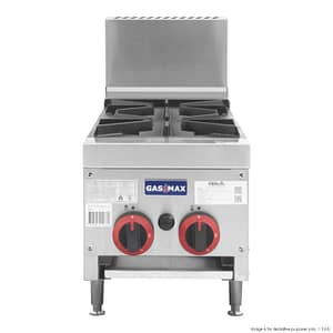 Gasmax RB-2ELPG 2 Burner LPG Cooktop with Flame Failure & Stainless Steel Construction