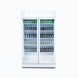 Bromic GM0900LWECO Upright Display Fridge with 885L Capacity, 2 Flat Glass Doors, LED Lighting, and R290 Refrigerant