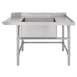 Vogue DE474 Right Hand Inlet Table with Sink – 1800mm Stainless Steel Bench