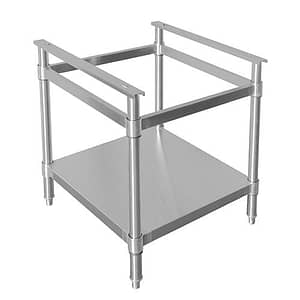 CookRite ATSEC-600 stainless steel equipment stand, 608mm wide, for AT80G gas cooking series