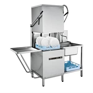 Hobart ECOMAX 604 Hood Type Dishwasher | 840 Plates/Hr | 2.3L Rinse | 15A - KW Commercial Kitchen