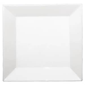 Olympia CL032 Deep Square Plates 305mm – Vitrified Porcelain, Stackable, Pack of 6