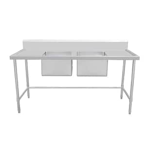 Kitchen Knock 631569 Stainless Steel Centre Sink Double Bench – 1800x700mm