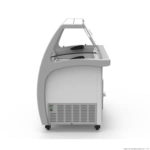 Thermaster SD-325P Gelato Display Freezer | 325L | 6 x 5L Pans | Curved Glass - KW Commercial Kitchen