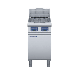 Blue Seal E44E – 450mm Twin Pan Electric Fryer with Digital Controls