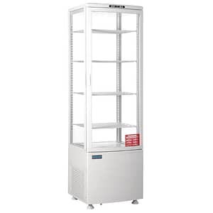 Polar C-Series Curved Door Display Fridge White 235Ltr (CB509-A)
