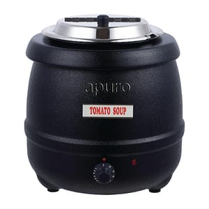 Apuro Black SoupMaster 10L Soup Kettle – L715-A.
