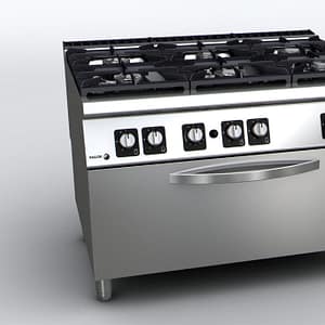 Fagor Kore 900 Series Gas 6 Burner with Gas Oven - C-G961OPH - KW Commercial Kitchen